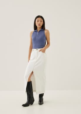 Orlene Collared Knit Tank Top