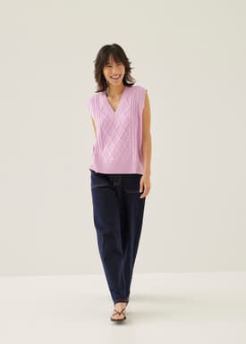 Ellina Relaxed Knit Vest