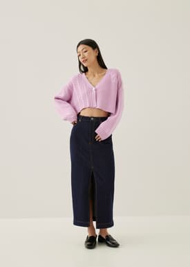 Ellina Crop Knit Cardigan