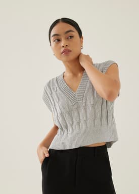 Merlie Metallic Knit Sweater