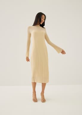 Omie Knit Column Midi Dress