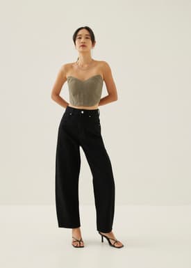 Olwyn Bustier Crop Top