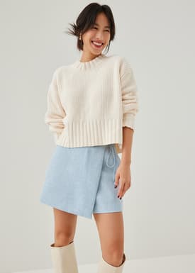 Vidya Crop Knit Sweater