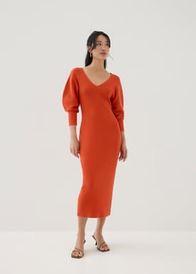 Veera Knit Column Midaxi Dress