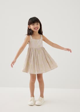 Hana Satin Babydoll Mini Dress in Opulent Florals