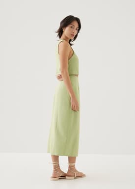 Alissa Tweed Column Midi Skirt