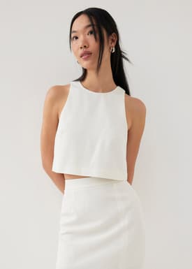 Alissa Tweed Crop Tank Top