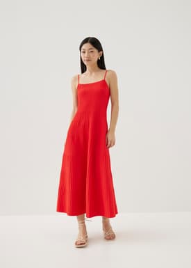 Nalia Fit & Flare Midaxi Dress