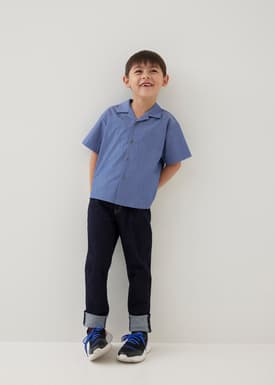 Renz Chambray Oversized Collared Shirt