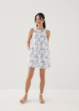 Lenna Shift Mini Dress in Heirloom Botanicals