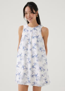 Lenna Shift Mini Dress in Heirloom Botanicals