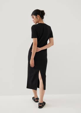 Tasmin Rayon Midaxi Shirt Dress