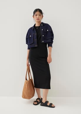 Tasmin Rayon Midaxi Shirt Dress