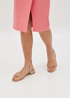 Lissia Cross Strap Sandals
