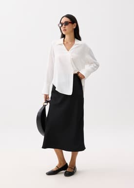 RuchedReady® Ily Notch Collar Blouse