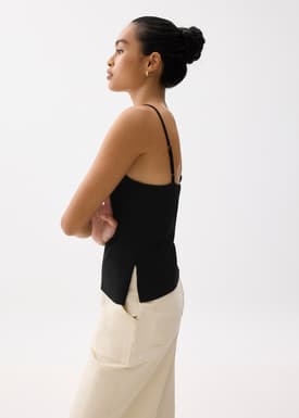 Kendra Contour Knit Camisole Top