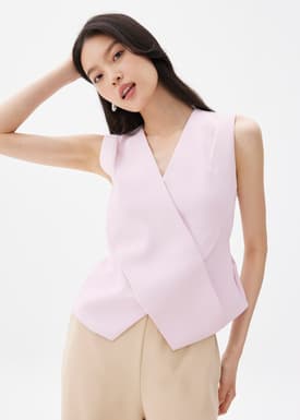 Mae Tailored Cross Over Top