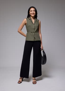 Ling Belted Tailored Vest