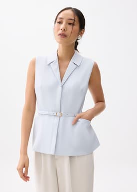 Ling Belted Tailored Vest