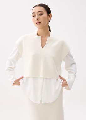 Esha Knit Crop Shell Top