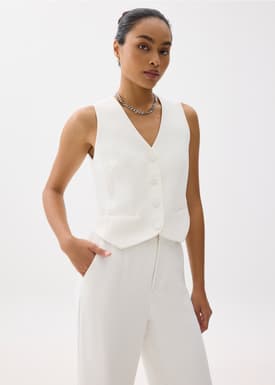 Yuna Relaxed V-neck Vest