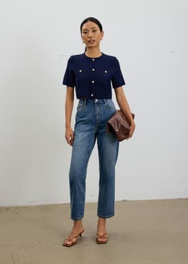 Yoko Boxy Textured Knit Top