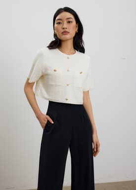 Yoko Boxy Textured Knit Top