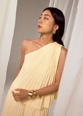 Wei Sunray Pleated Toga Top