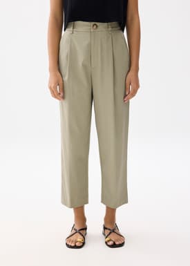 Jin Elastic Cotton Chino Pants