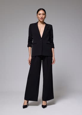 Leggy™ Mayumi Elastic Pleated Wide Leg Pants