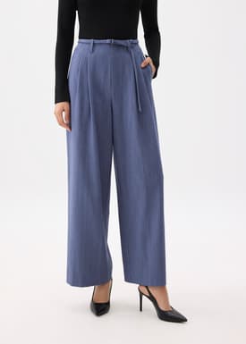 Leggy™ Mayumi Elastic Pleated Wide Leg Pants