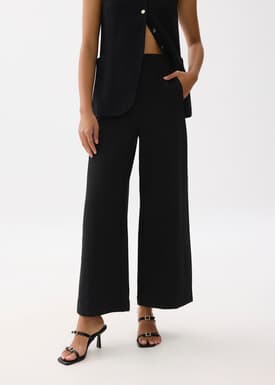 Leggy™ Lia Elastic High Waist Wide Leg Pants
