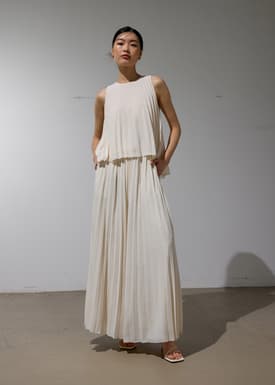 Leggy™ Wei Elastic Sunray Pleated Palazzo Pants