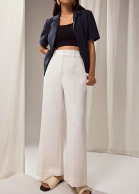 PETITE Leggy™ Yuna Super High Waist Tailored Pants