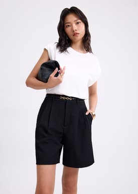 Lana Tailored High Waist Shorts