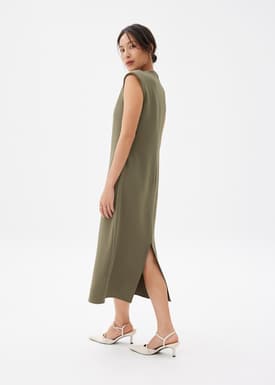 Charlotte V-neck Column Midi Dress