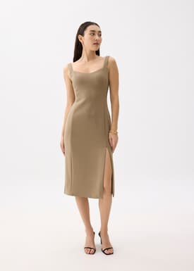 Sanya Padded Bodycon Midi Dress
