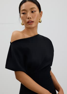 Amala Multi-way Drape Midi Dress