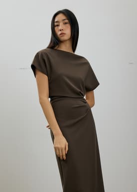 Amala Multi-way Drape Midi Dress