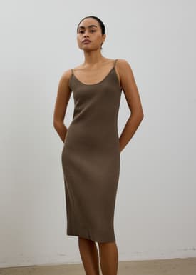 Yara Classic Knit Bodycon Midi Dress