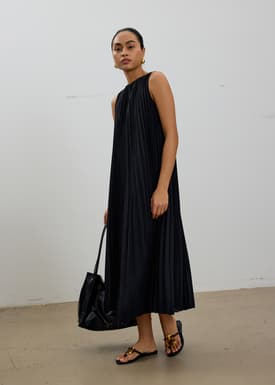 Willa Reversible Sunray Pleated Midaxi Dress
