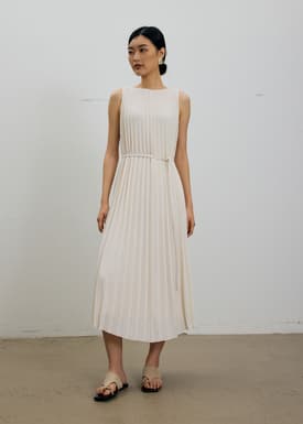 Willa Reversible Sunray Pleated Midaxi Dress