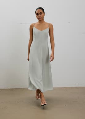 Mara Padded Panelled A-line Maxi Dress