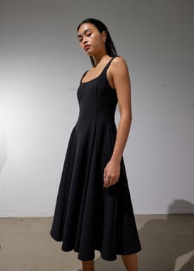 Reina Padded Ballerina Midi Dress