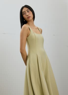Reina Padded Ballerina Midi Dress