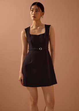 Sitti Belted A-Line Mini Dress