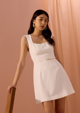 Sitti Belted A-Line Mini Dress