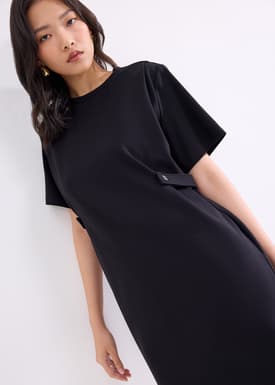 Hyacinth Round Neck A-line Mini Dress