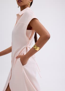 Lian Button Down Column Midaxi Dress