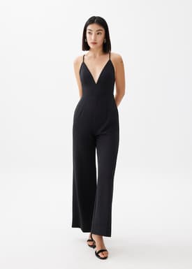 Leggy™ Keana Padded Kick Flare Jumpsuit
